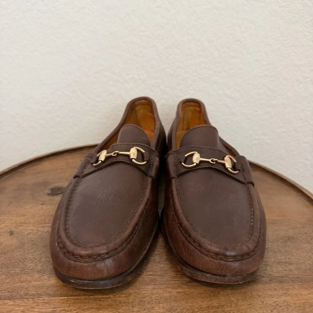Alden Cape Cod Collection Brown Leather Horse Bit Slip-On Loafer Men's Size 10